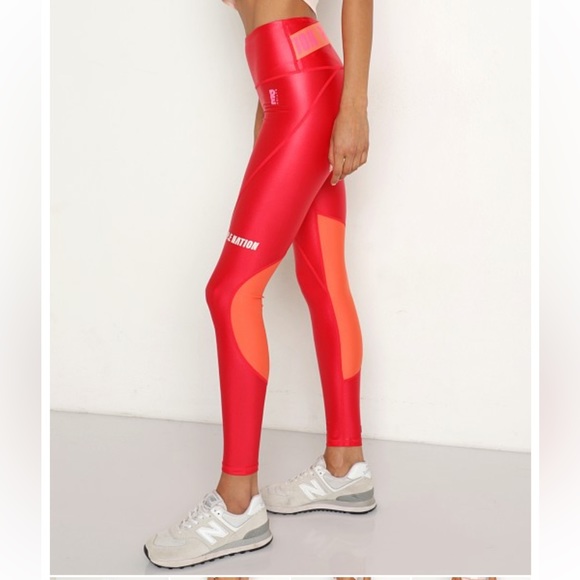 NEW PE NATION Phoenix Legging Knock Out Pink Sizes Medium and Large - Picture 2 of 9